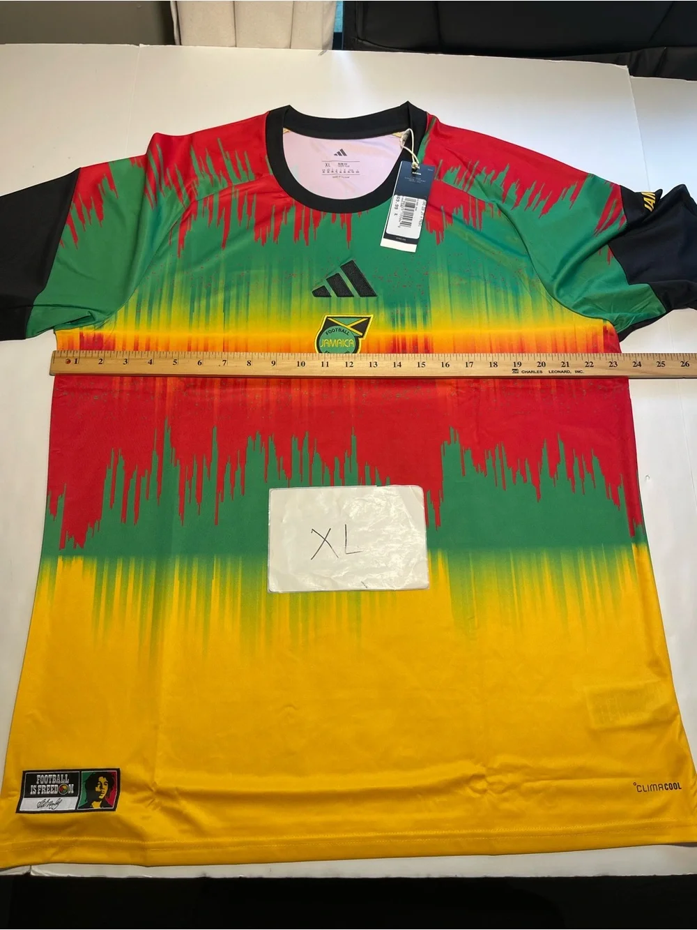 Adidas Jamaica Football X Bob Marley 2026 DNA Men’s Pre Match Jersey Sz XL New